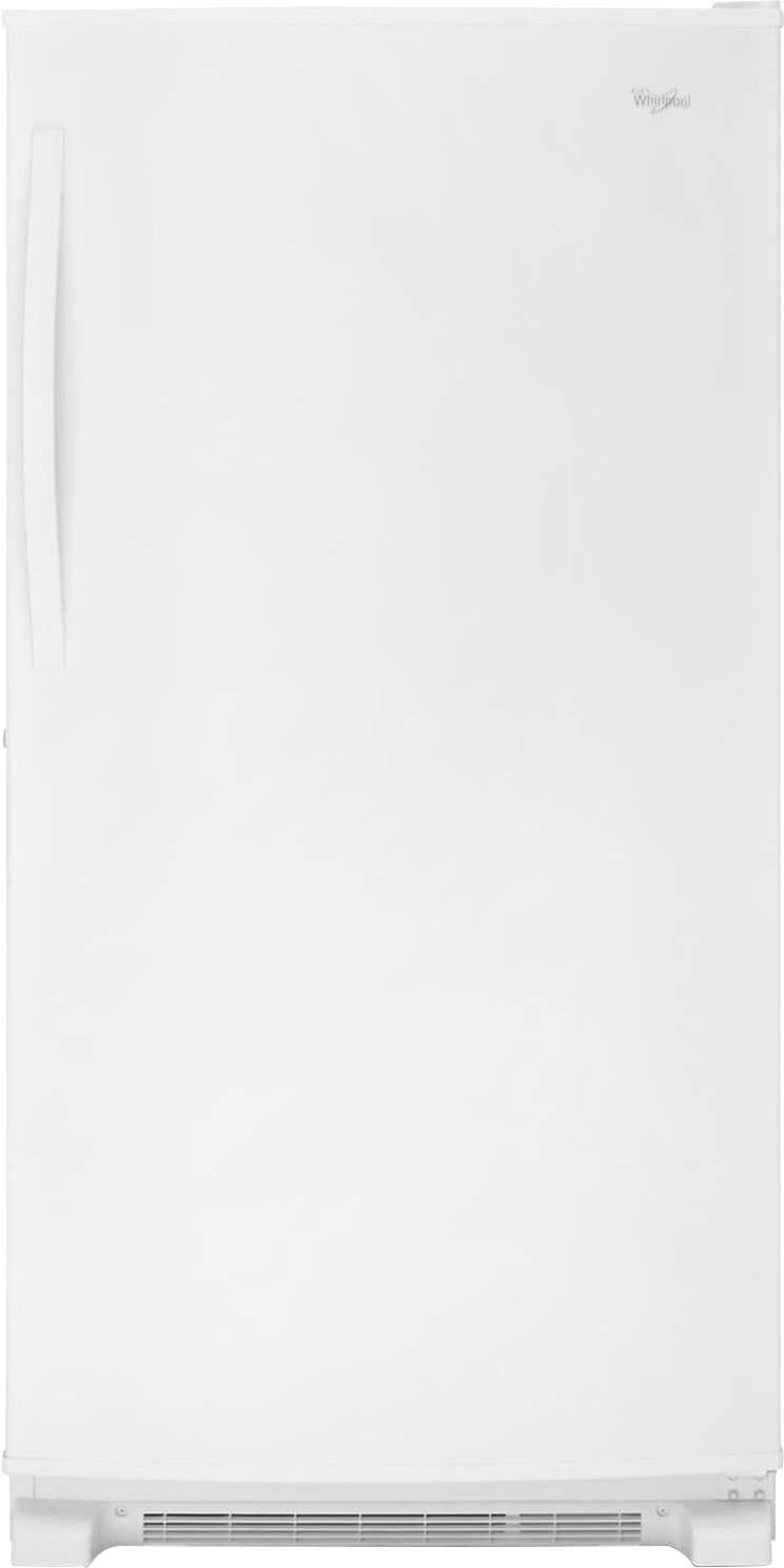 Whirlpool - 19.6 Cu. Ft. Frost-Free Upright Freezer with Temperature Alarm - White - Front_Zoom