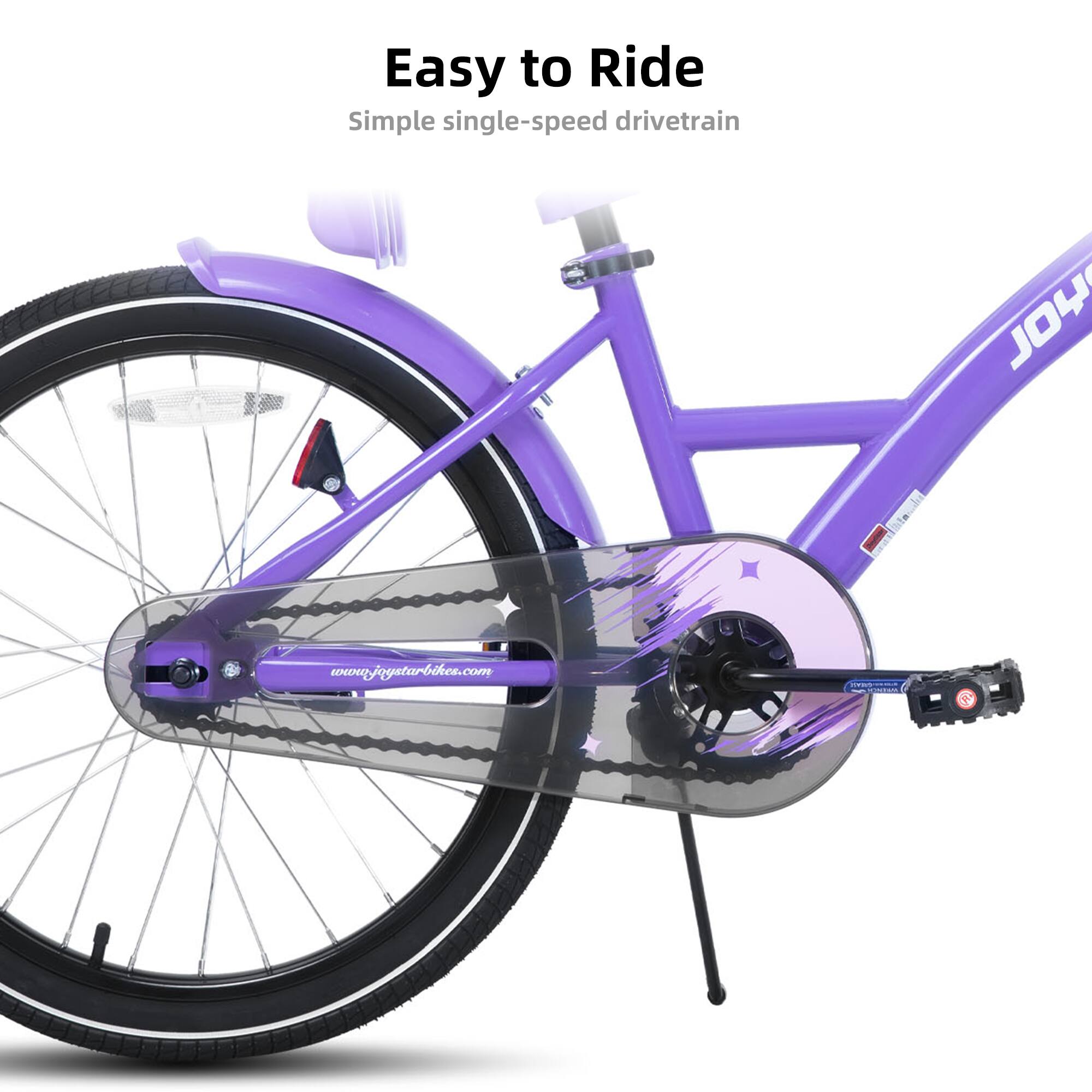 Easy to Ride  
Simple single-speed drivetrain  
www.joystarbikes.com