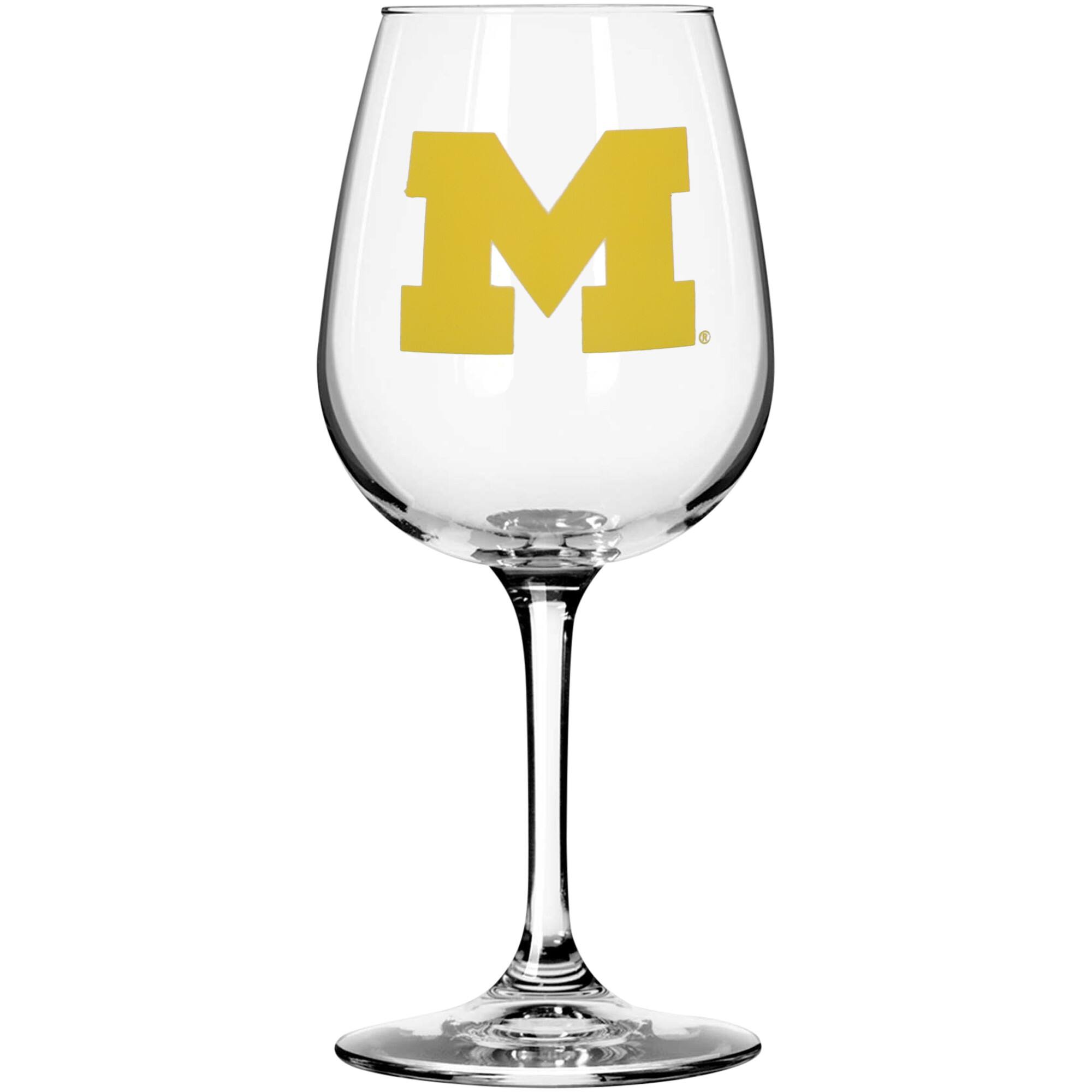 Alt View 1. Indigo Falls - Michigan Wolverines 11oz. Team Mom Stemmed Wine Glass - Multicolor.