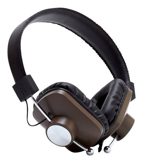 Front. eskuché - Control v2 BRN On-Ear Headphones - Brown.