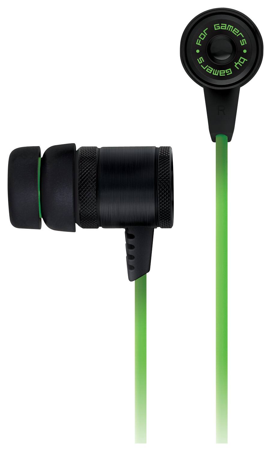 Razer Hammerhead Analog Earbud Gaming Headphones Black/Green RZ12 ...