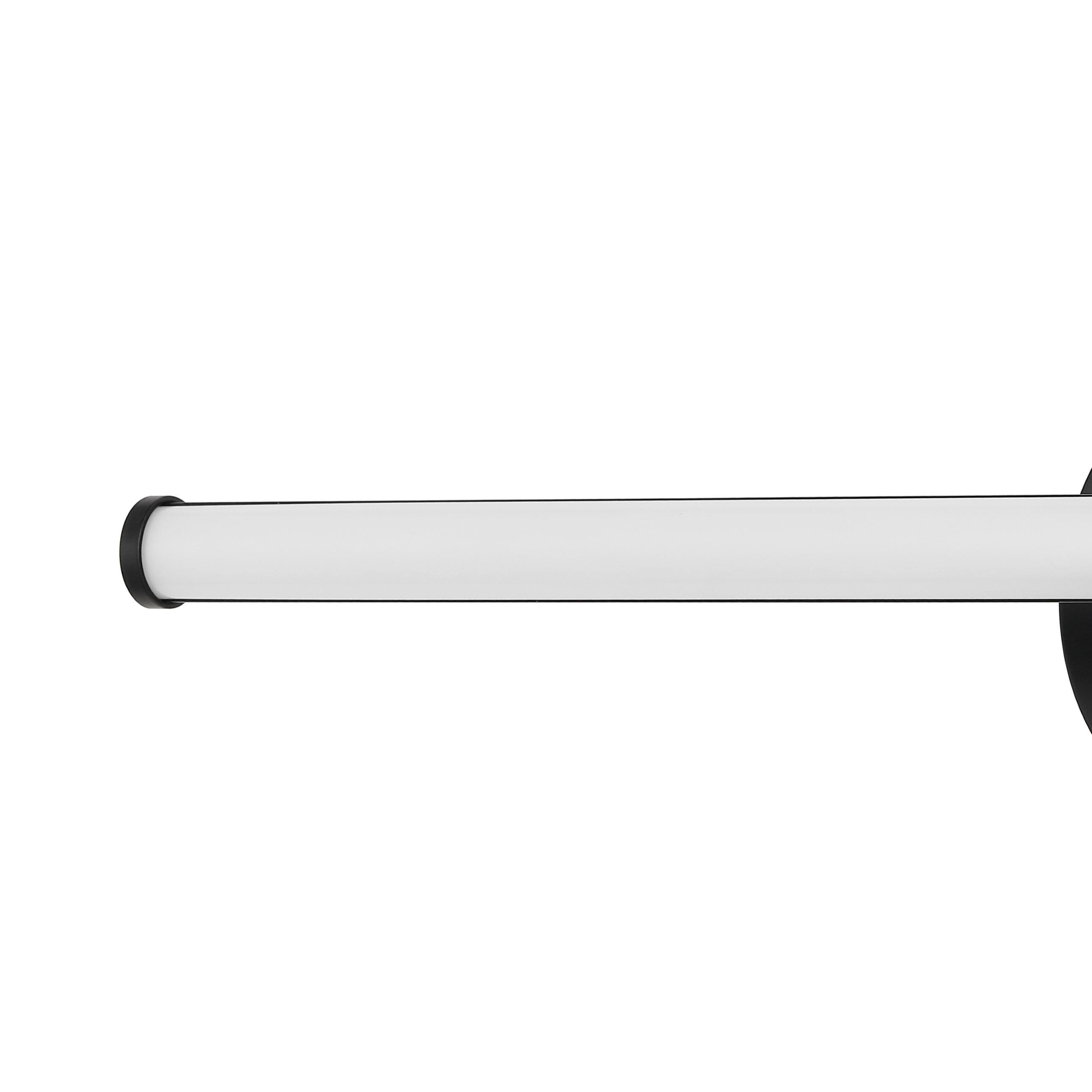 Alt View 4. Jonathan Y - Emerson 20.25" 1-Light Modern Industrial 360-Degree Rotatable Aluminum Integrated LED Vanity Light, Black - Black.
