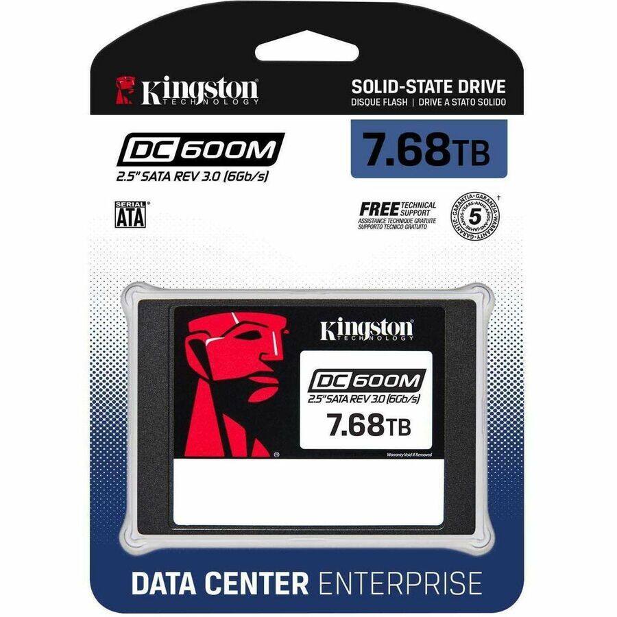 Kingston Technology DC 600M  
2.5" SATA REV 3.0 (6Gb/s)  
SOLID-STATE DRIVE  
DISQUE FLASH | DRIVE A STATO SOLIDO  
7.68TB  
FREE TECHNICAL SUPPORT  
ASSISTANCE TECHNIQUE GRATUITE  
SUPPORTO TECNICO GRATUITO  
DATA CENTER ENTERPRISE