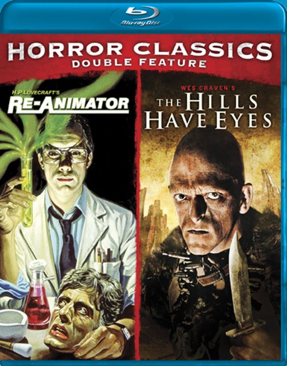  Horror Classics Double Feature: Re-Animator/The Hills Have Eyes [2 Discs] [Blu-ray]