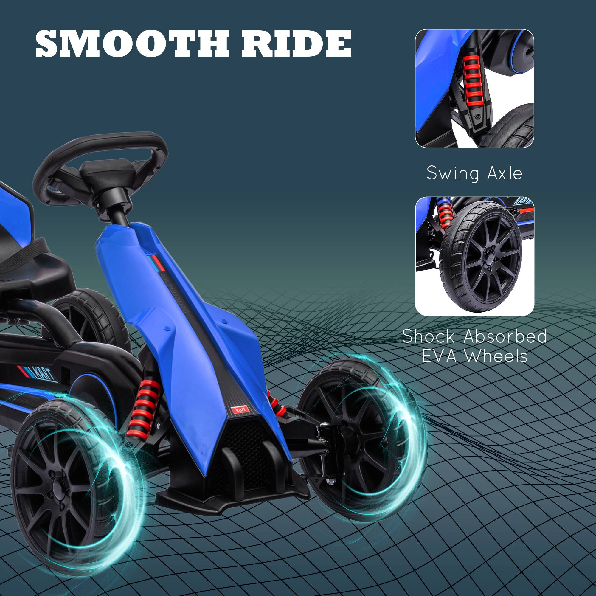 SMOOTH RIDE

Swing Axle

Shock-Absorbed EVA Wheels