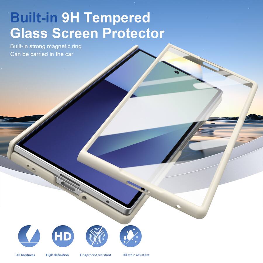 Scree Defined Dteck Magnetic Full Body Case for Samsung Galaxy Z Fold7 with 9H ...