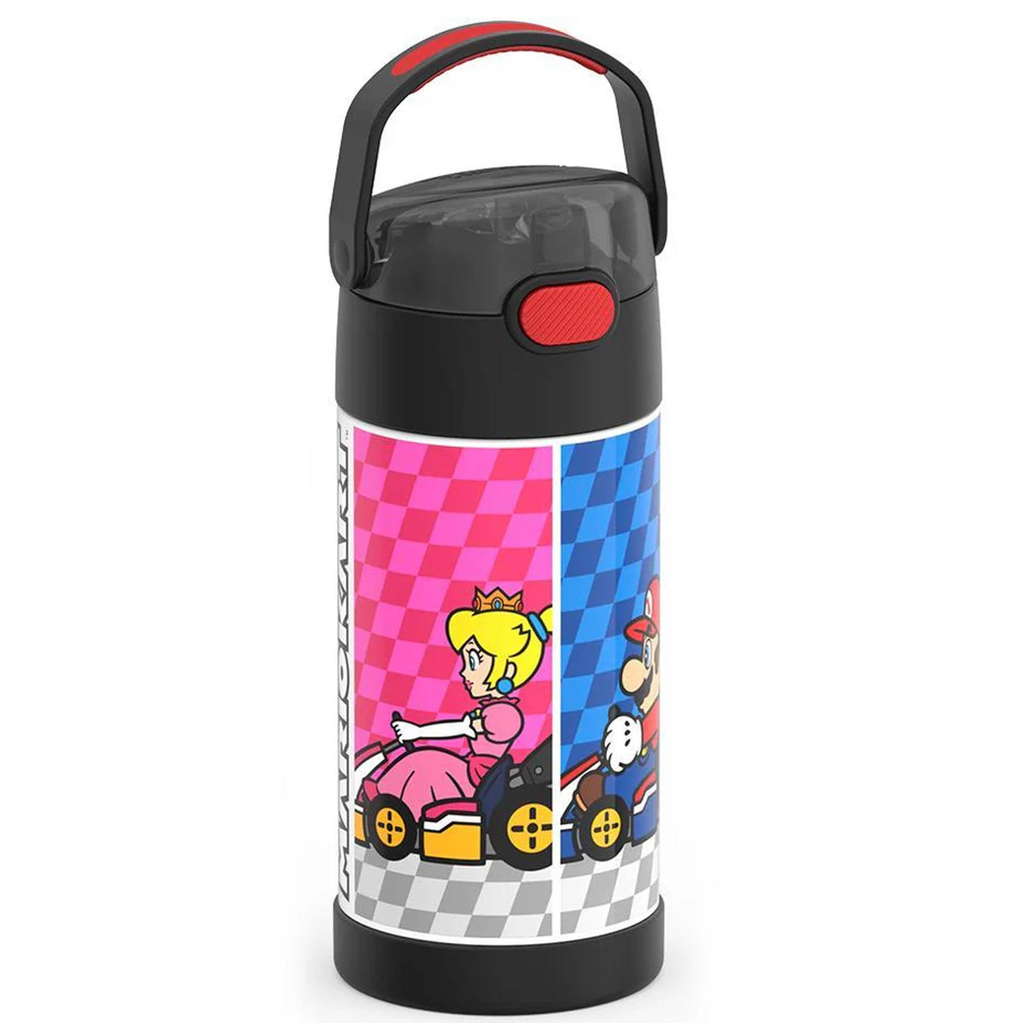 Alt View 2. Thermos - Thermos 12 oz. Kid's Funtainer Insulated Water Bottle - Mario Kart - Mario Kart.