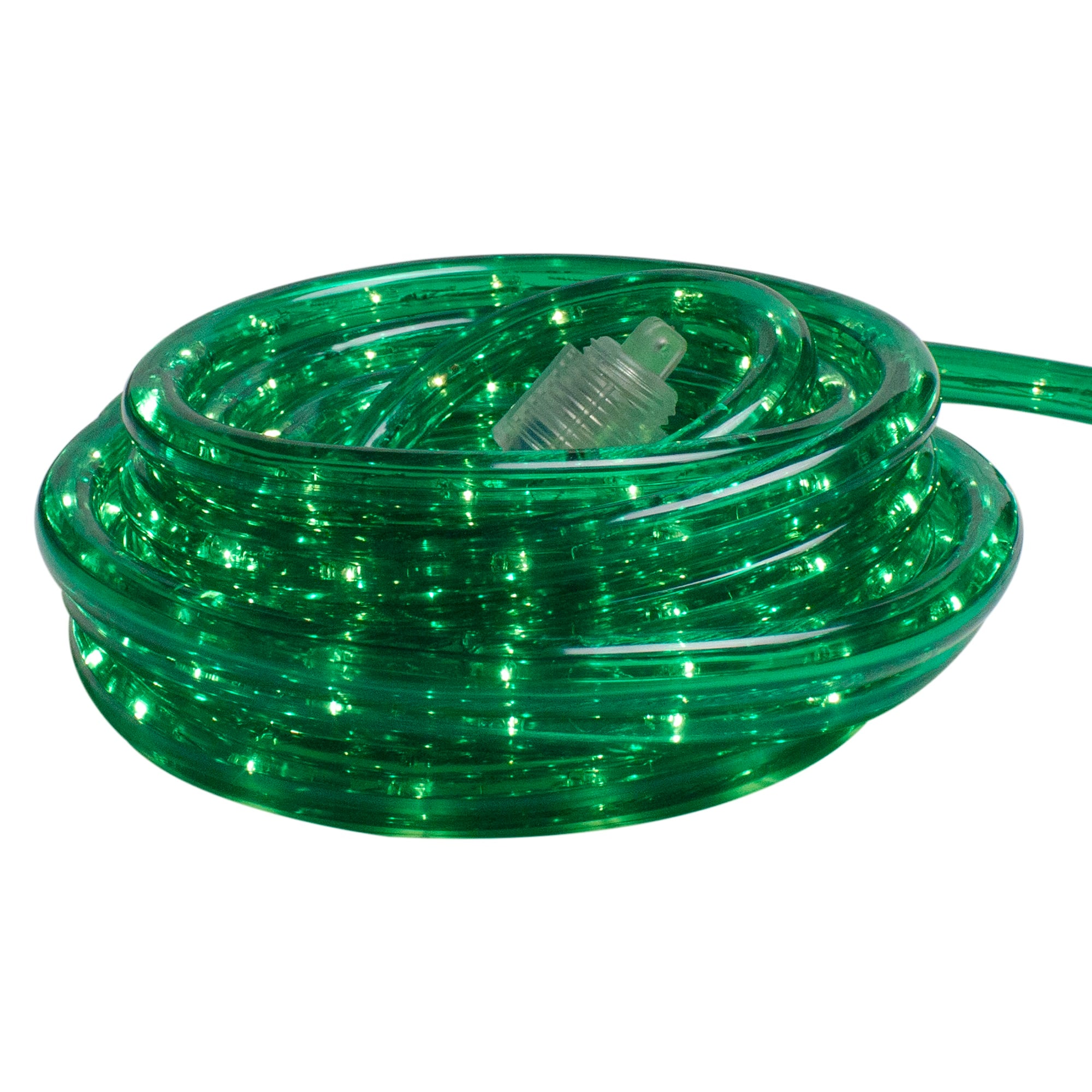 Northlight - Flexible Incandescent Outdoor Christmas Rope Light - Clear - 100' Wire - Green