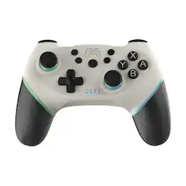 YONWAY - Wireless Bluetooth Gamepad, Game joystick Controller with 6-Gyro Axis and Dual Vibration for Switch Pro/Oled/Lite - Animal Crossing White