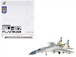 Sukhoi Su-27 Flanker Aircraft "Ukraine War" (2023) Ukrainian Air Forces 1/72 Diecast Model by JC Wings