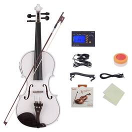 Winado - 4/4 Violin Solid Wood, Full Size Acoustic Fiddle Set for Beginners & Adults,Starter Kit Includes Bow, Rosin, Bridge