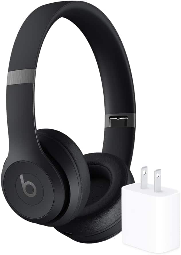 Beats Solo 4 True Wireless On Ear Headphones + Power Adapter