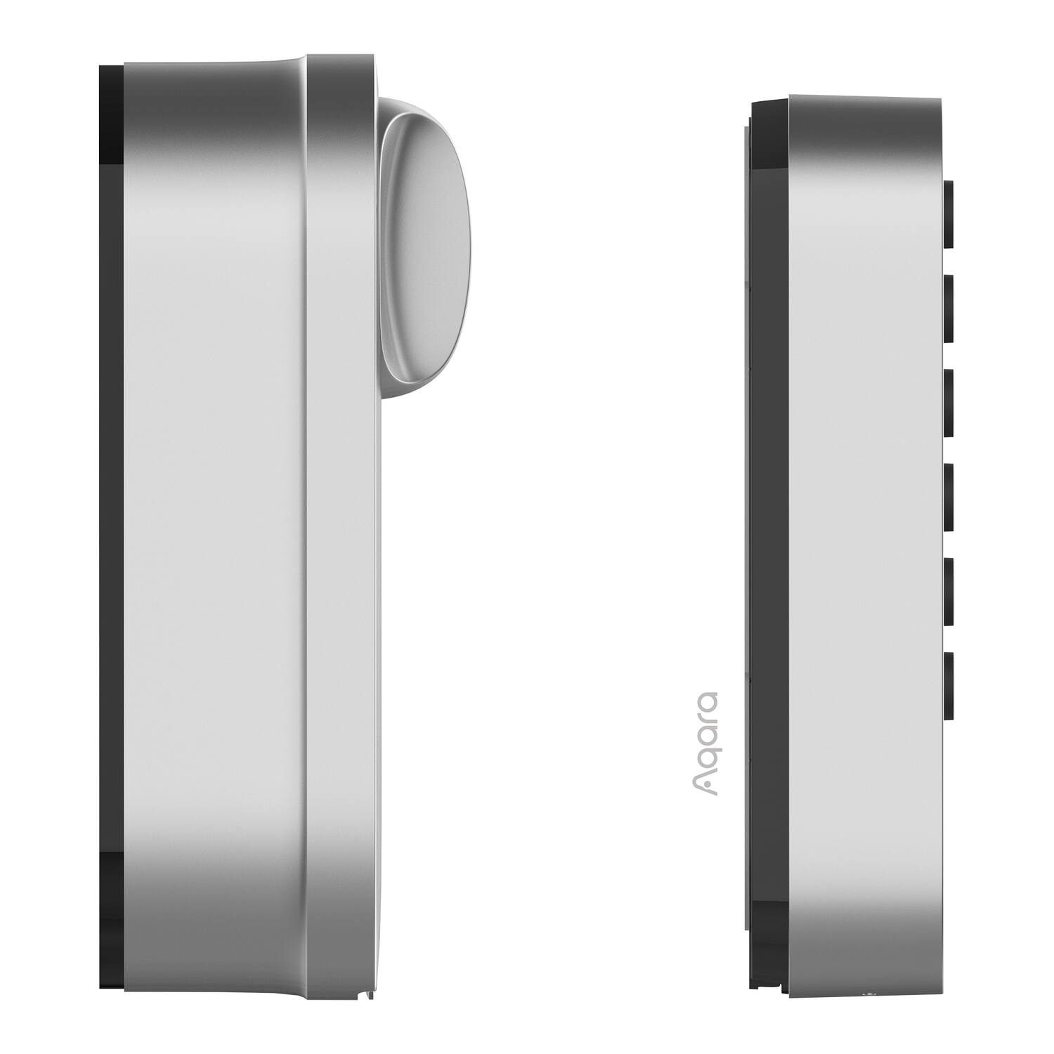 Back. Aqara - Aqara El-d02d Smart Lock U200 Deadbolt Kit With Built-in Fingerprint Reader And Keypad (silver) - silver.
