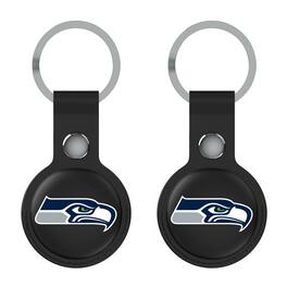 Keyscaper - Seattle Seahawks Two-Pack AirTag Holders - No Size - Black