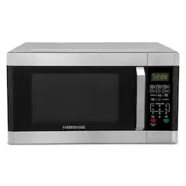 Farberware - Professional 1.6 cu. ft. 1100-Watt Microwave Oven with Smart Sensor, with Platinum - Stainless Steel