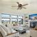 Alt View 3. Breezary - 52'' Flush Mount Ceiling Fan with Light Kit, Low Profile Indoor Crystal Fan, 5 Blades, 6-Speed DC Motor, Remote, Timer - Black with Two-tone Wood Grain Blades.