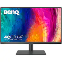 BenQ - AQCOLOR PD2705U Designer 27" IPS LED 60Hz 4K UHD Monitor with HDR (USB-C/ HDMI/ DP/Daisy Chain) - Metallic Gray - Front_Zoom