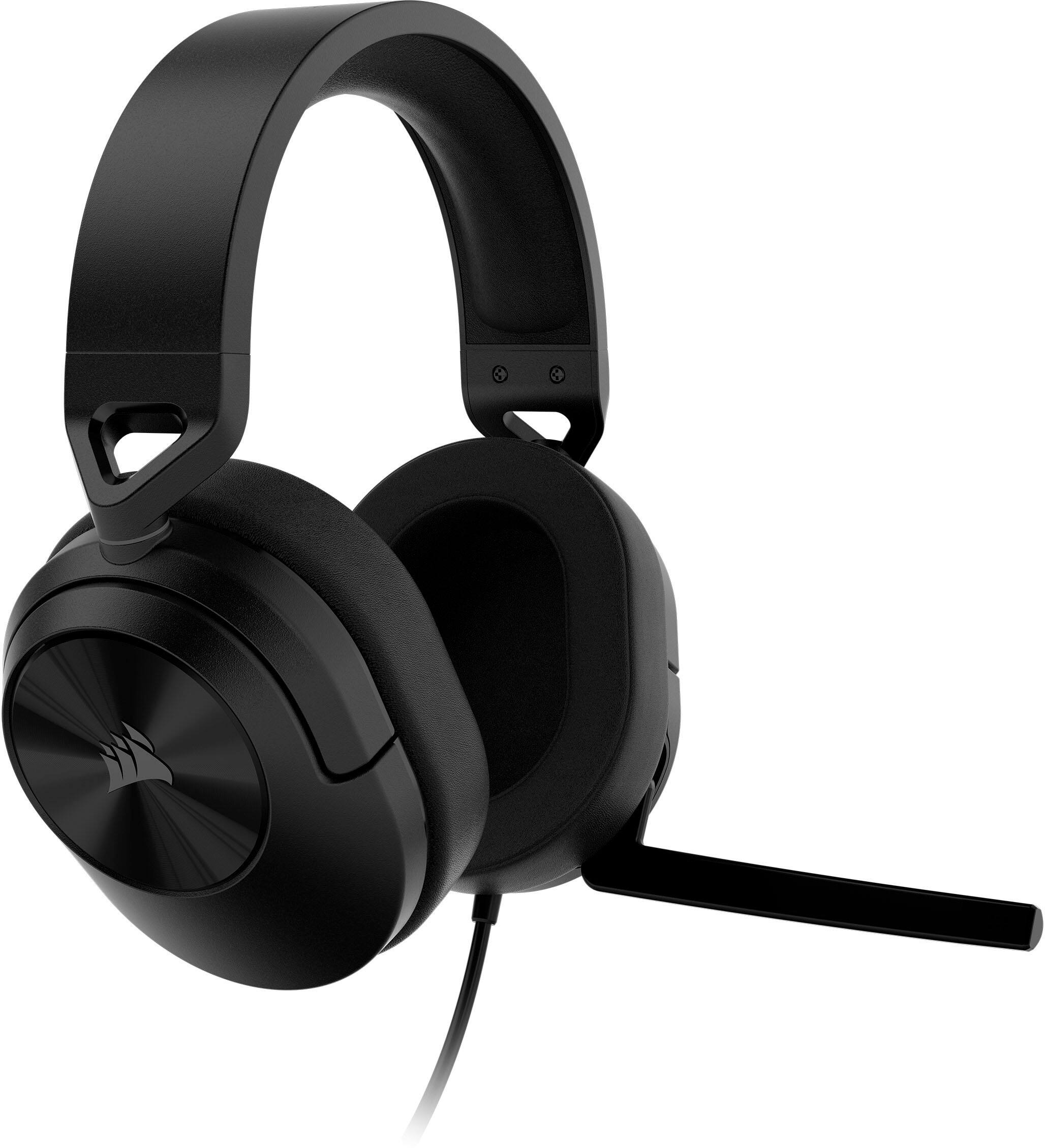 Alt View 12. CORSAIR - HS55 SURROUND v2 Wired Gaming Headset for PC, Mac, PS5, PS4, Xbox, Switch, and Mobile - Carbon.