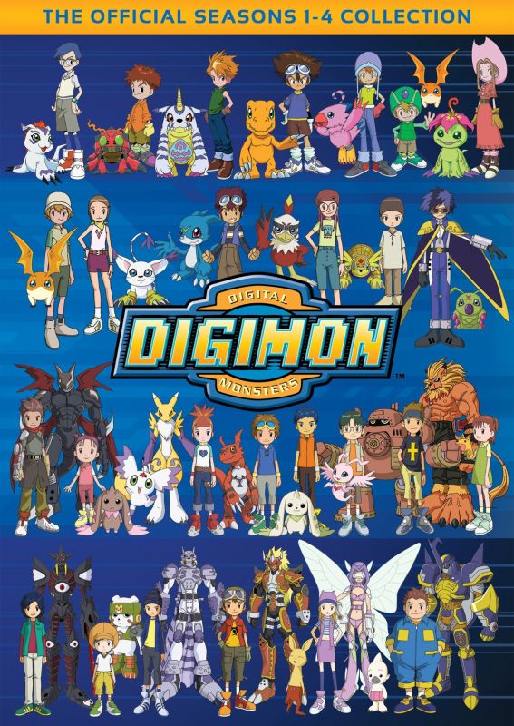  Digimon: Digital Monsters - The Official Seasons 1-4 Collection [32 Discs] [DVD]