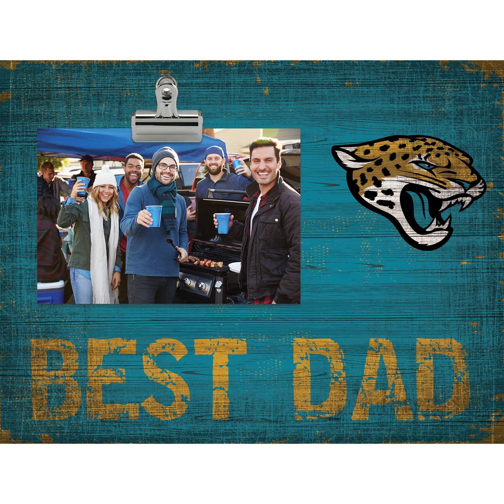 Fan Creations - 8'' x 10.5'' Best Dad Clip Frame - Multicolor