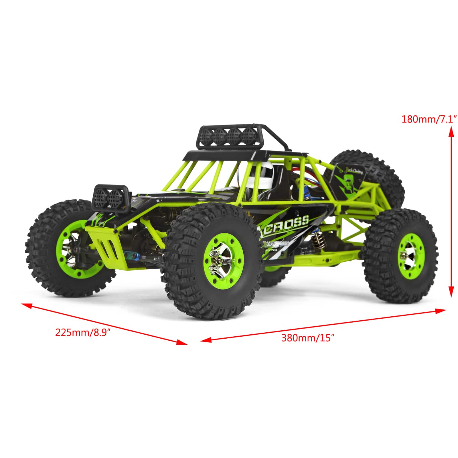 Topteng WLtoys 12427 1/12 4WD RC Car 31MPH High Speed, 2.4G Remote