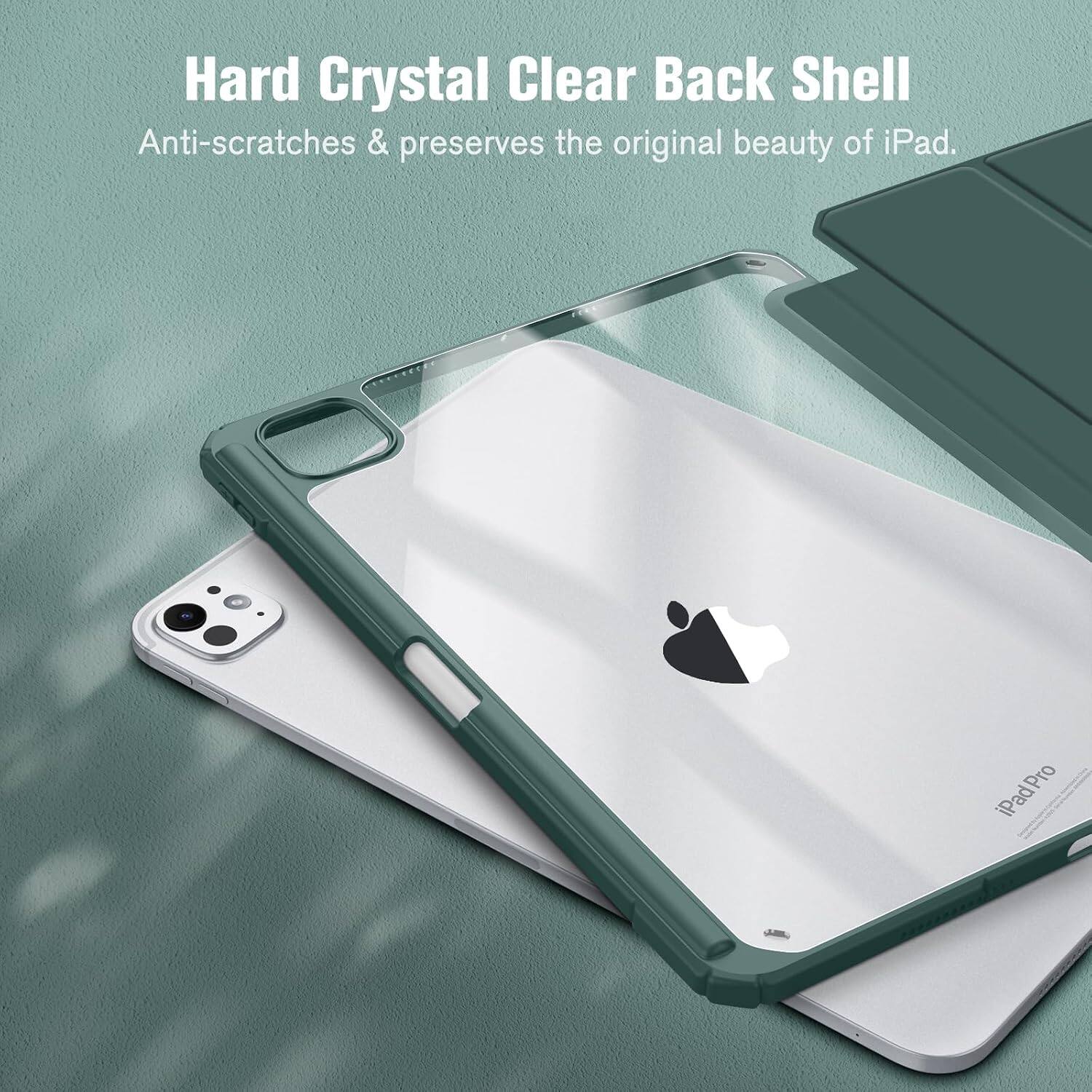 Hard Crystal Clear Back Shell  
Anti-scratches & preserves the original beauty of iPad.  
iPad Pro