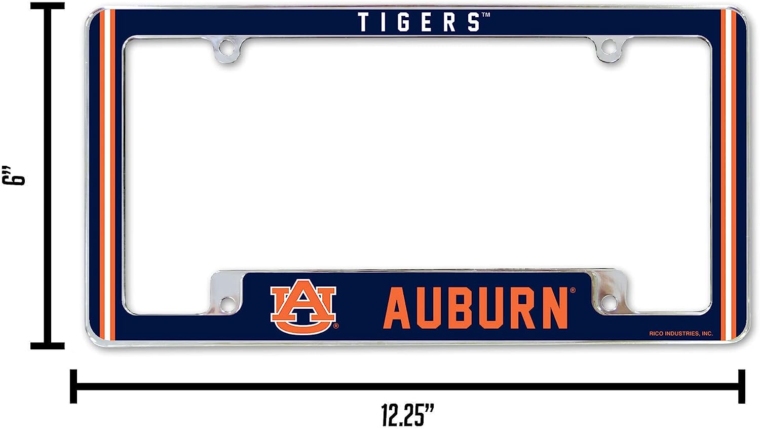 TIGERS™  
AUBURN  
RICO INDUSTRIES, INC.  

6"  
12.25"