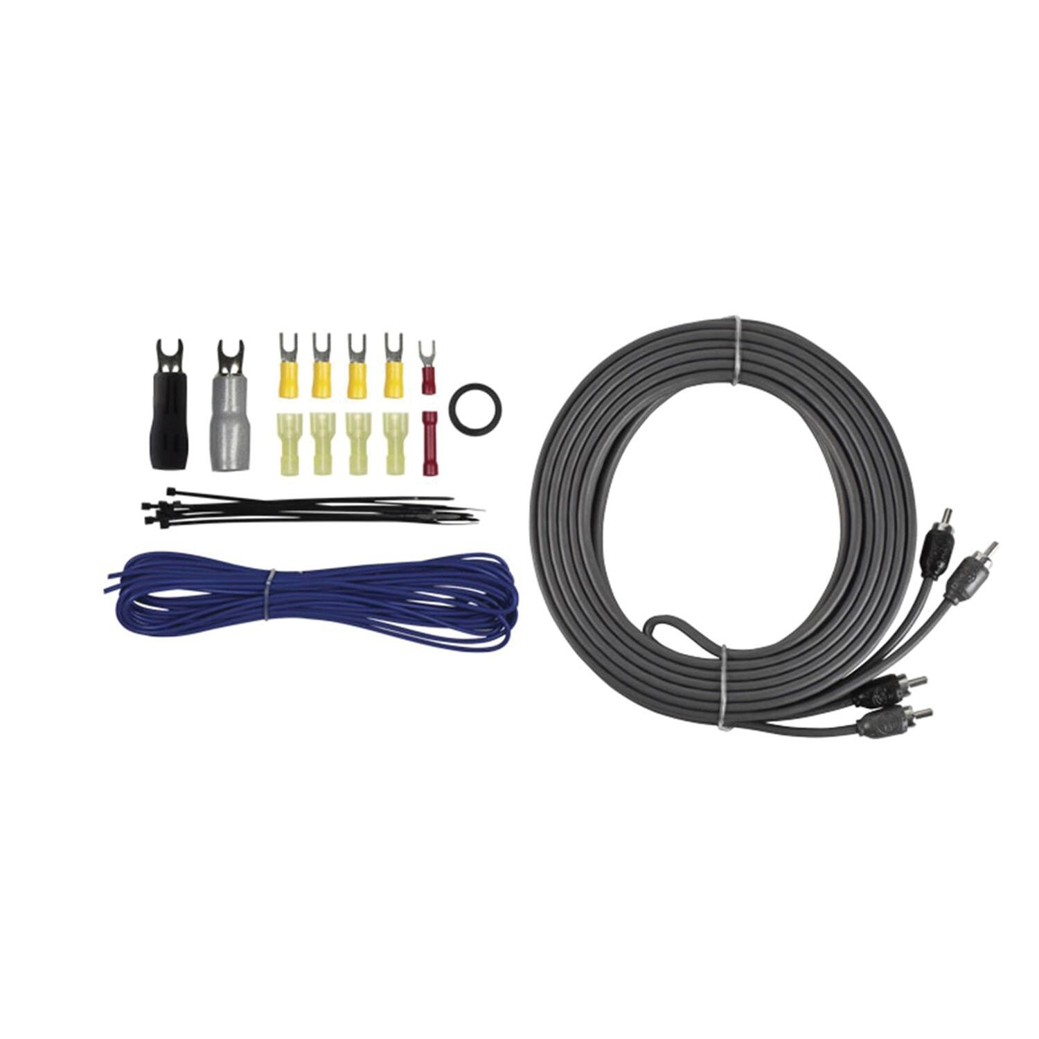 Angle. T-Spec - T-spec V8-ak4 V8 Series 1,500-watt 4-gauge Mini-anl Amp Installation Kit With Rca Cables - Black.