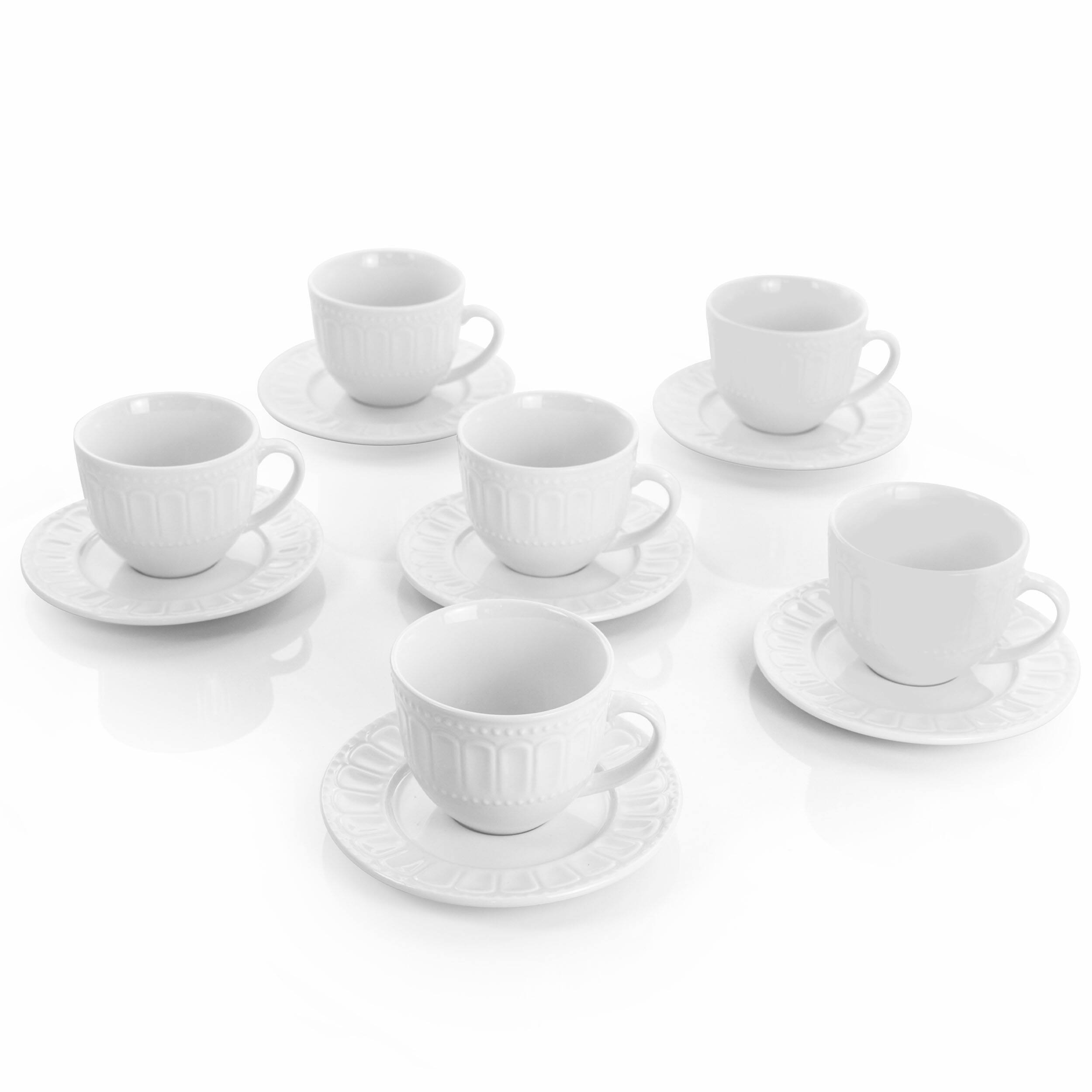 Alt View 2. Elama - Elama Charlotte 6 Piece Mug Set in White - White.