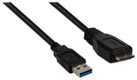 Front Zoom. AXXESS - 6' Male-USB-to-Male-USB 3.0 Cable - Black.