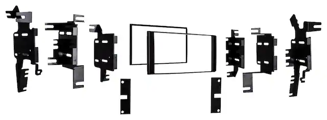 Front. Metra - Dash Kit for Select 2013-2019 Nissan Frontier DDIN - Black.