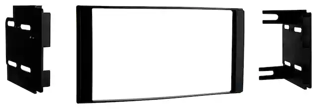 Front. Metra - Dash Kit for Select 2015-2019 Nissan Versa DDIN - Black.