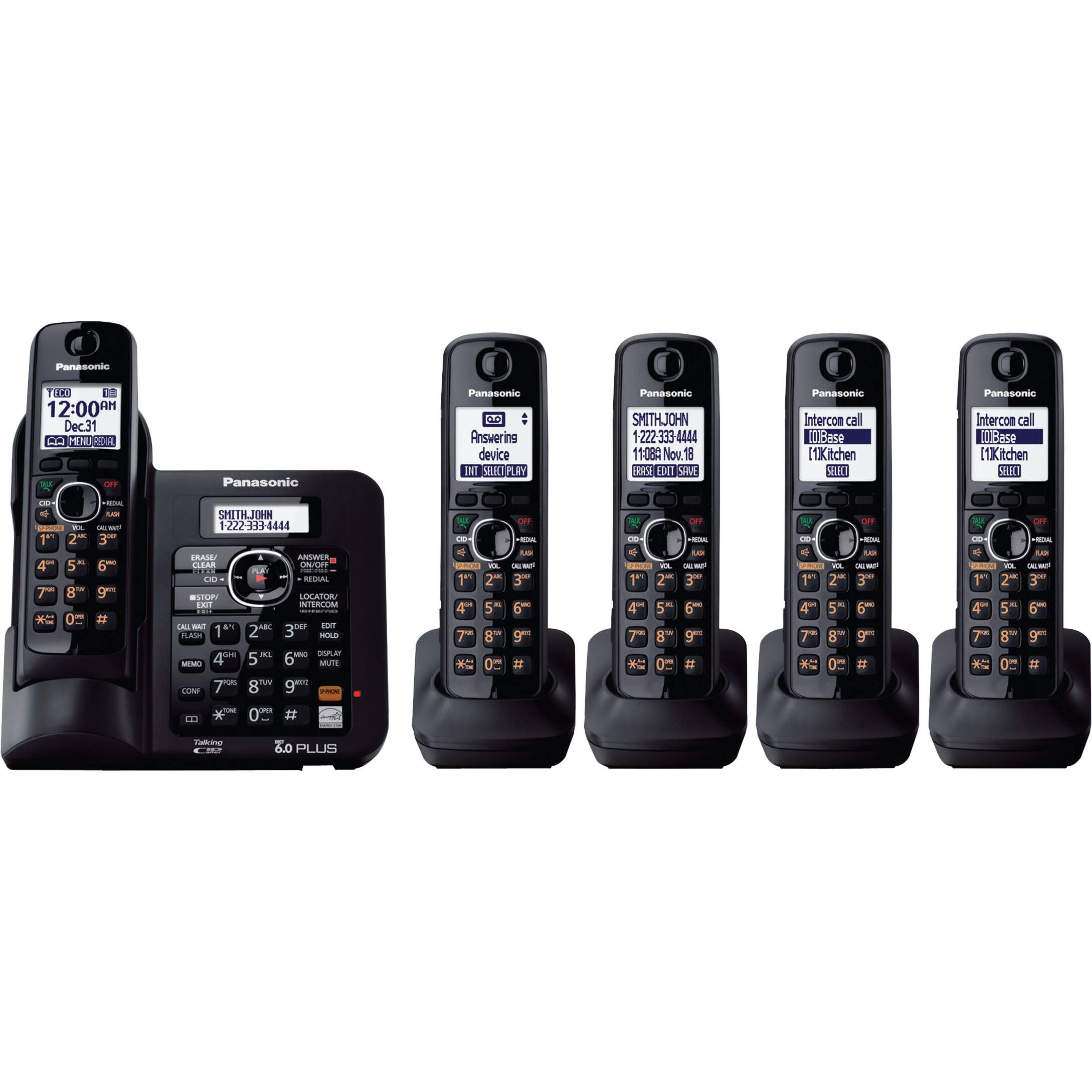 Best Buy Panasonic Dect 6 0 Expandable Cordless Phone System With Digital Answering System Kx