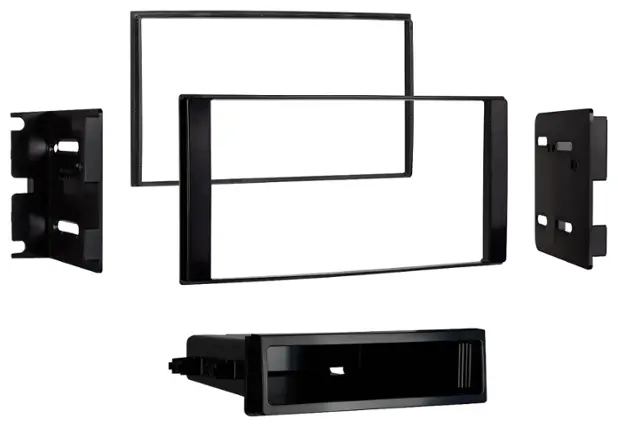 Front. Metra - Dash Kit for Select 2013-2021 Nissan NV DIN - Black.