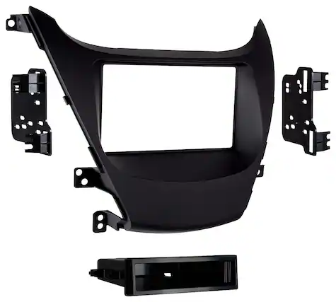 Front. Metra - Dash Kit for Select 2014-2016 Hyundai Elantra DIN - Black.