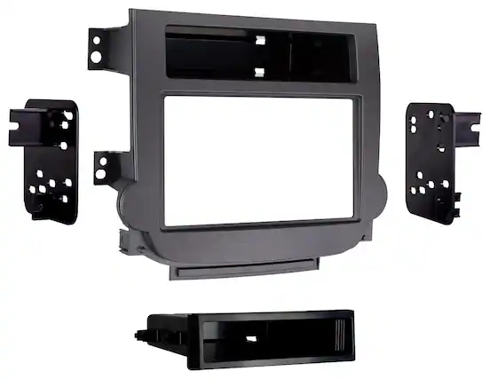 Front. Metra - Dash Kit for Select 2013-2016 Chevrolet Malibu DIN DDIN - Gray.