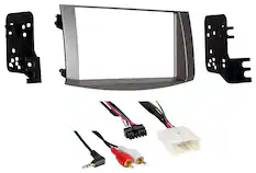 Front. Metra - Dash Kit for Select 2005-2010 Toyota Avalon DDIN - Silver.