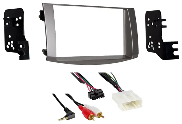 Front. Metra - Dash Kit for Select 2005-2010 Toyota Avalon DDIN - Silver.