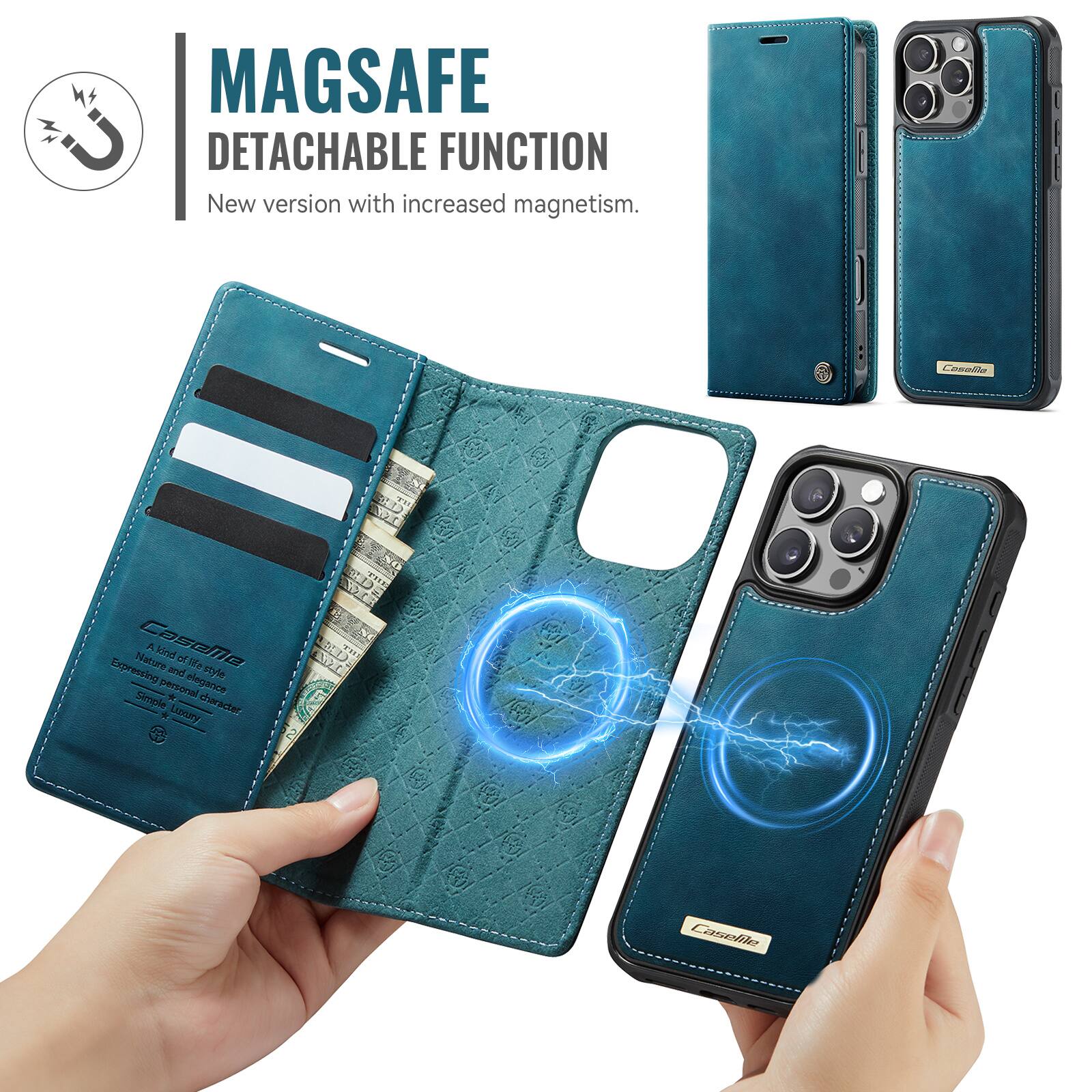 MAGSAFE  
DETACHABLE FUNCTION  
New version with increased magnetism.  

Casemallie  
A kind of lifestyle  
Expressing personal elegance  
Simple character  
Luxury