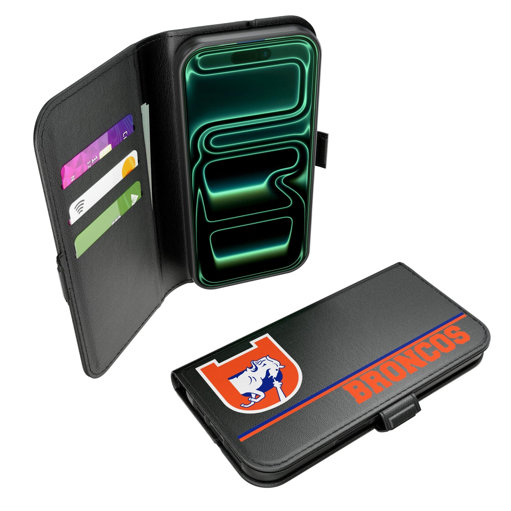 Keyscaper - NFL - Denver Broncos - iPhone Folio 2.0 Case - 17 Pro Max - Black price history on PriceWatchPro