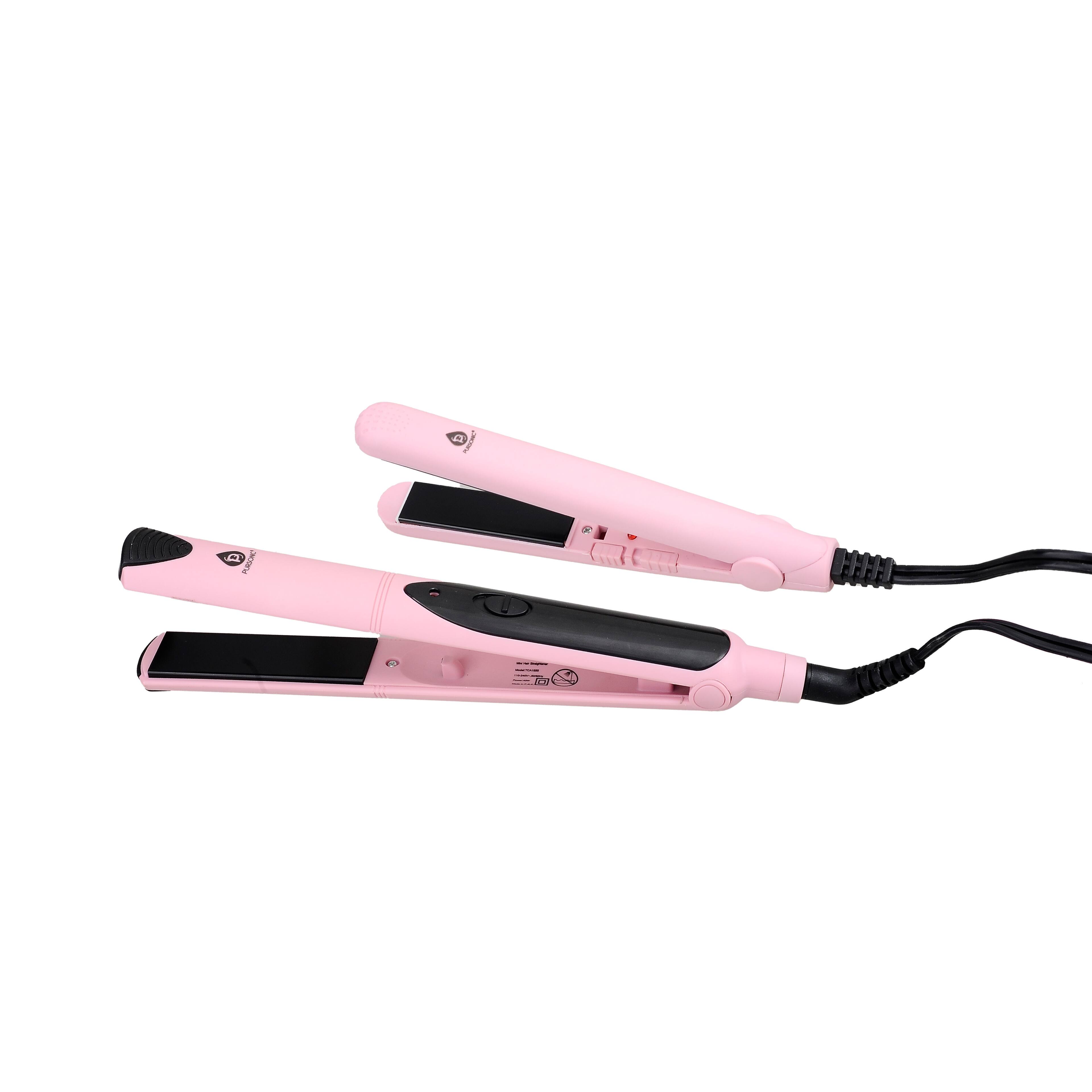 Alt View 4. Pursonic - Salon Flat Iron, 14" LED Vanity Mirror & 100% Pure Castor Oil.