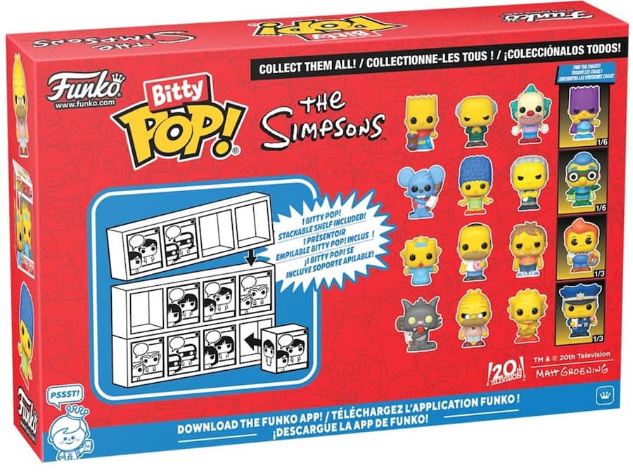Funko Bitty POP!: The Simpsons Bart 4 Pack Collectibles Funko Bitty POP!: The Simpsons Bart 4 Pack Collectibles
