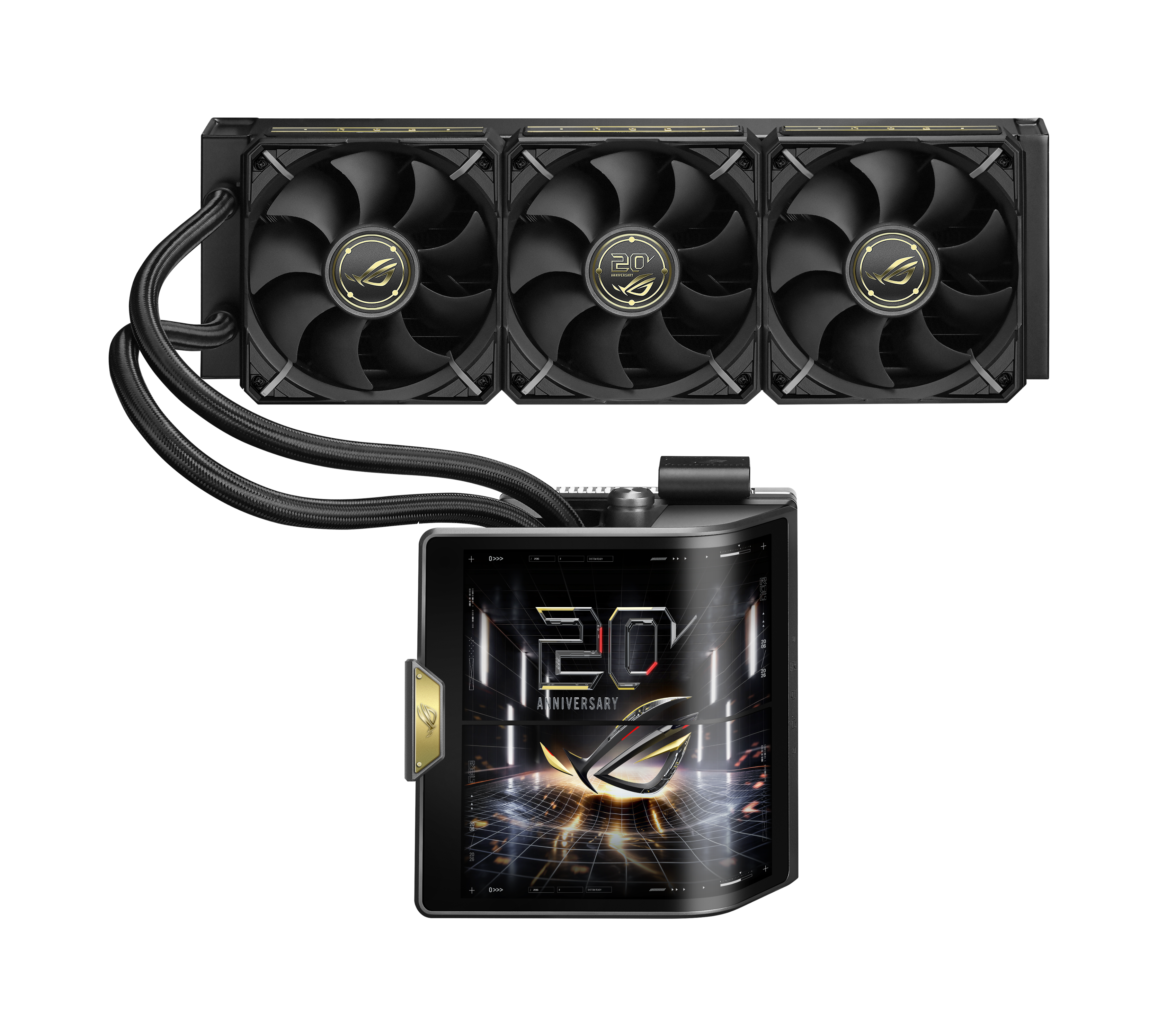 Alt View 13. ASUS - ROG CROSSHAIR X870E (Socket AM5) AMD X870 E-ATX DDR5 Wi-Fi 7 Motherboard with Integrated ROG RYUJIN 360 Liquid Cooler - 20th Edition.