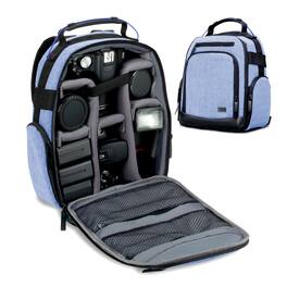 USA Gear - Camera Backpack with Customizable Interior Storage and Weather Resistant Bottom