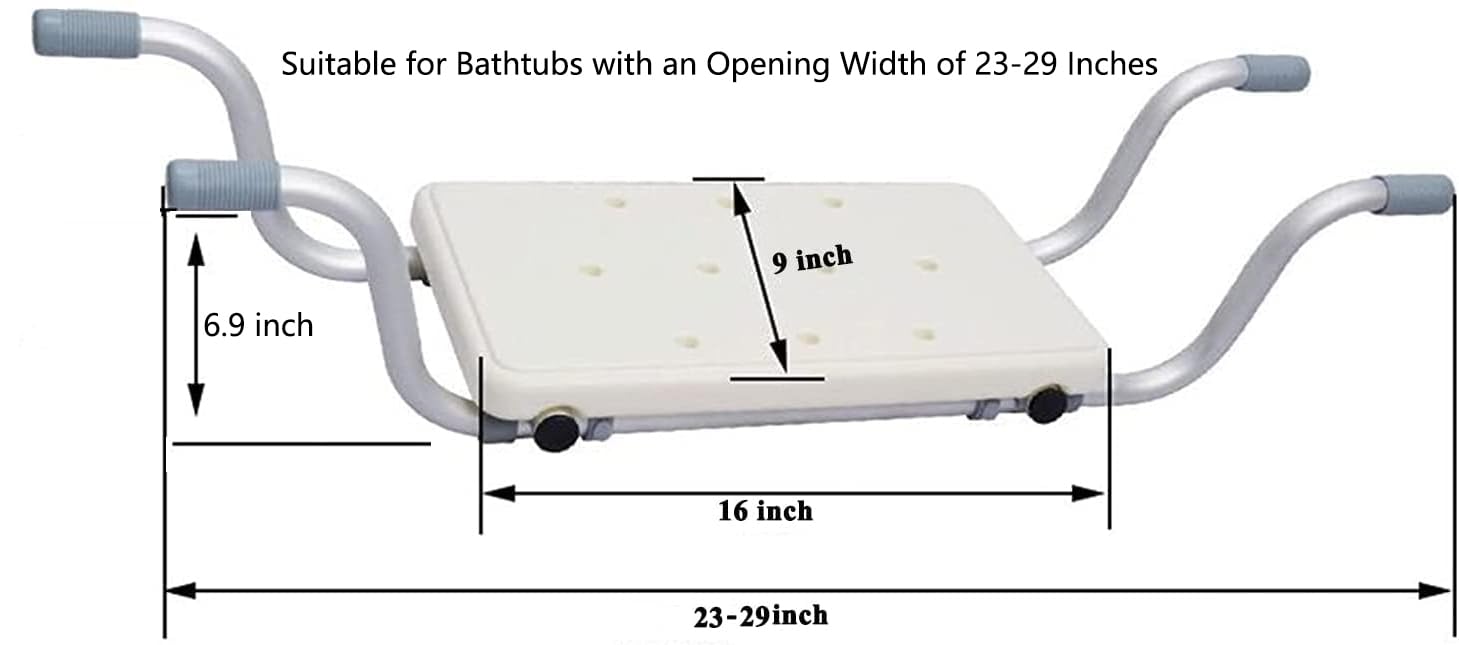 Suitable for Bathtubs with an Opening Width of 23-29 Inches

- 9 inch
- 6.9 inch
- 16 inch
- 23-29 inch