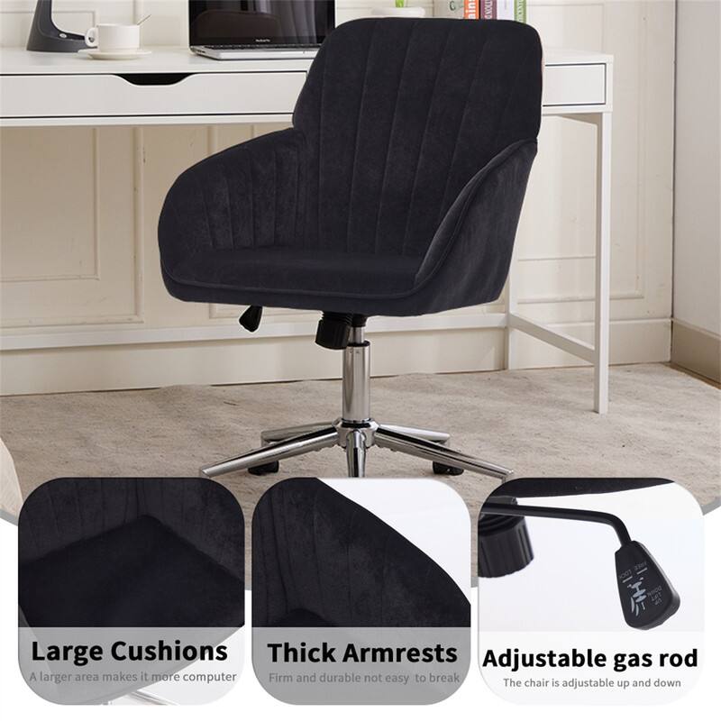 - Large Cushions: A larger area makes it more comfortable.
- Thick Armrests: Firm and durable, not easy to break.
- Adjustable gas rod: The chair is adjustable up and down.