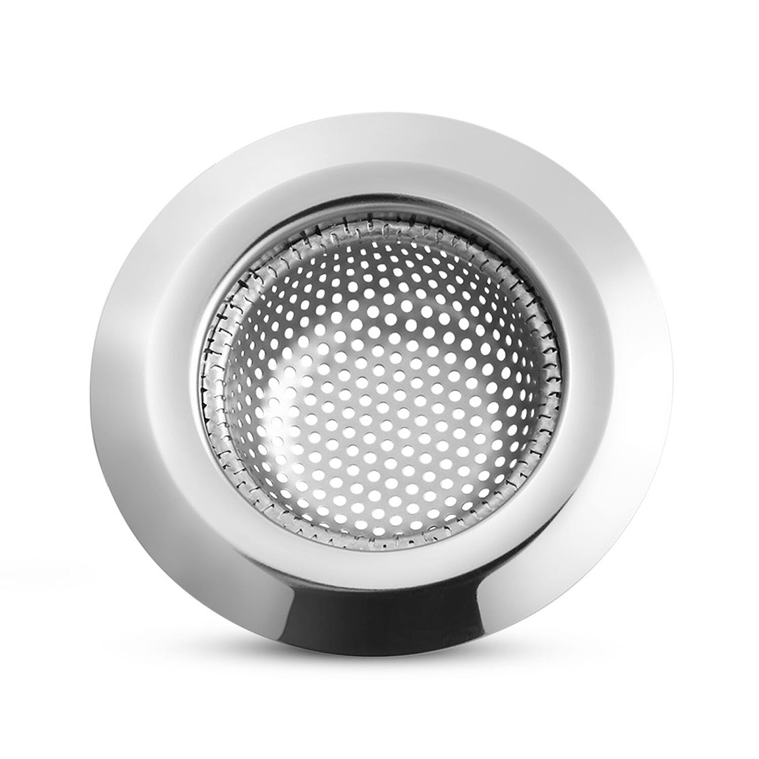 Alt View 2. Garnen - 2 Pack Kitchen Sink Drain Strainer, Stainless Steel Mesh Sink Strainer Basket, Sink Food Catcher, 3.5" - Silver.