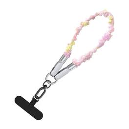 Topteng - 65W Built-in USB-C Phone Lanyard - 0.98ft Fast Charging & Data Cable, Wrist/Neck Strap - Pink