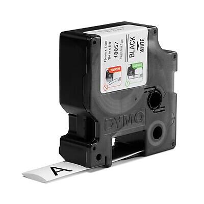 5 Iube a - 19mm E 3/4 34inx5n S 18057 SR BCONUECL BLACK WHITE DYMO
