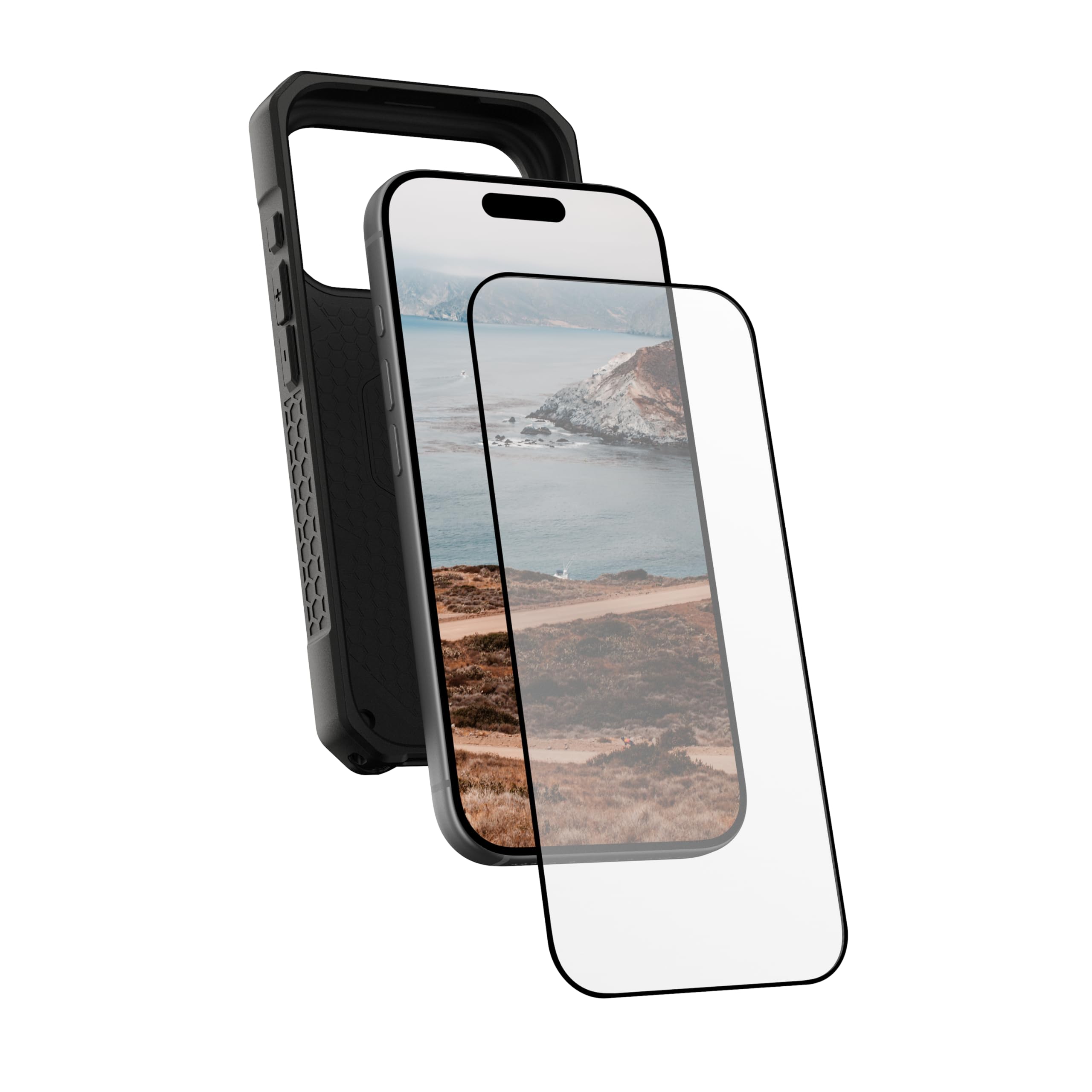Alt View 5. UAG - iPhone 17 Pro Screen Protector - Anti-Fingerprint, Scratch Resistannce, HD Clarity Shatter Proof Tempered Glass - Clear.